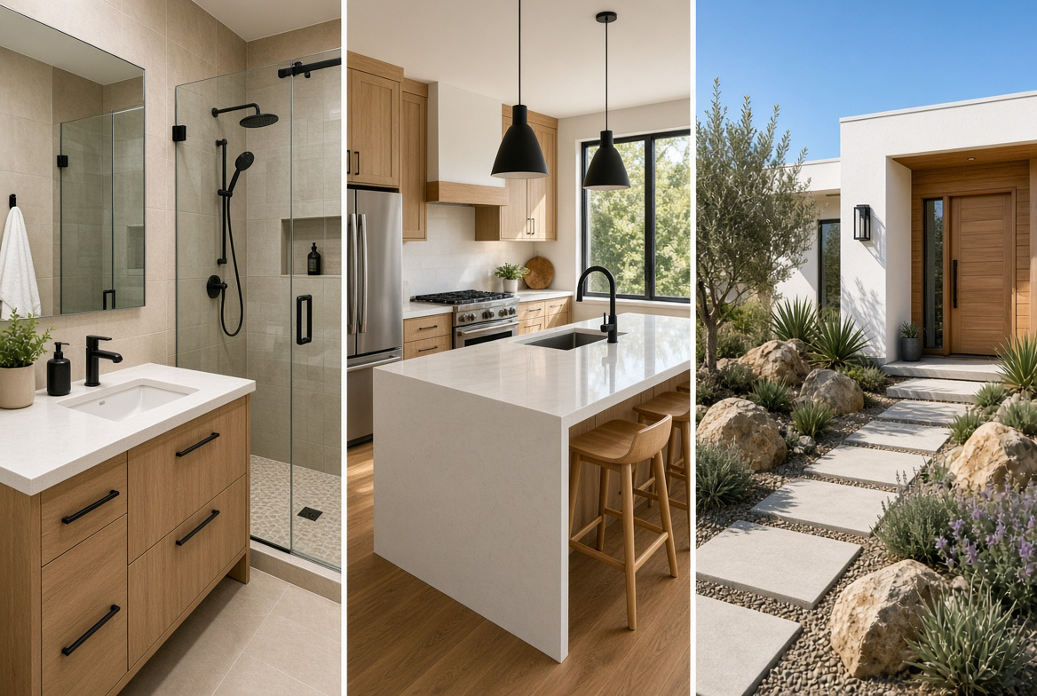 Kitchen, bathroom, and exterior remodeling by AC Construction